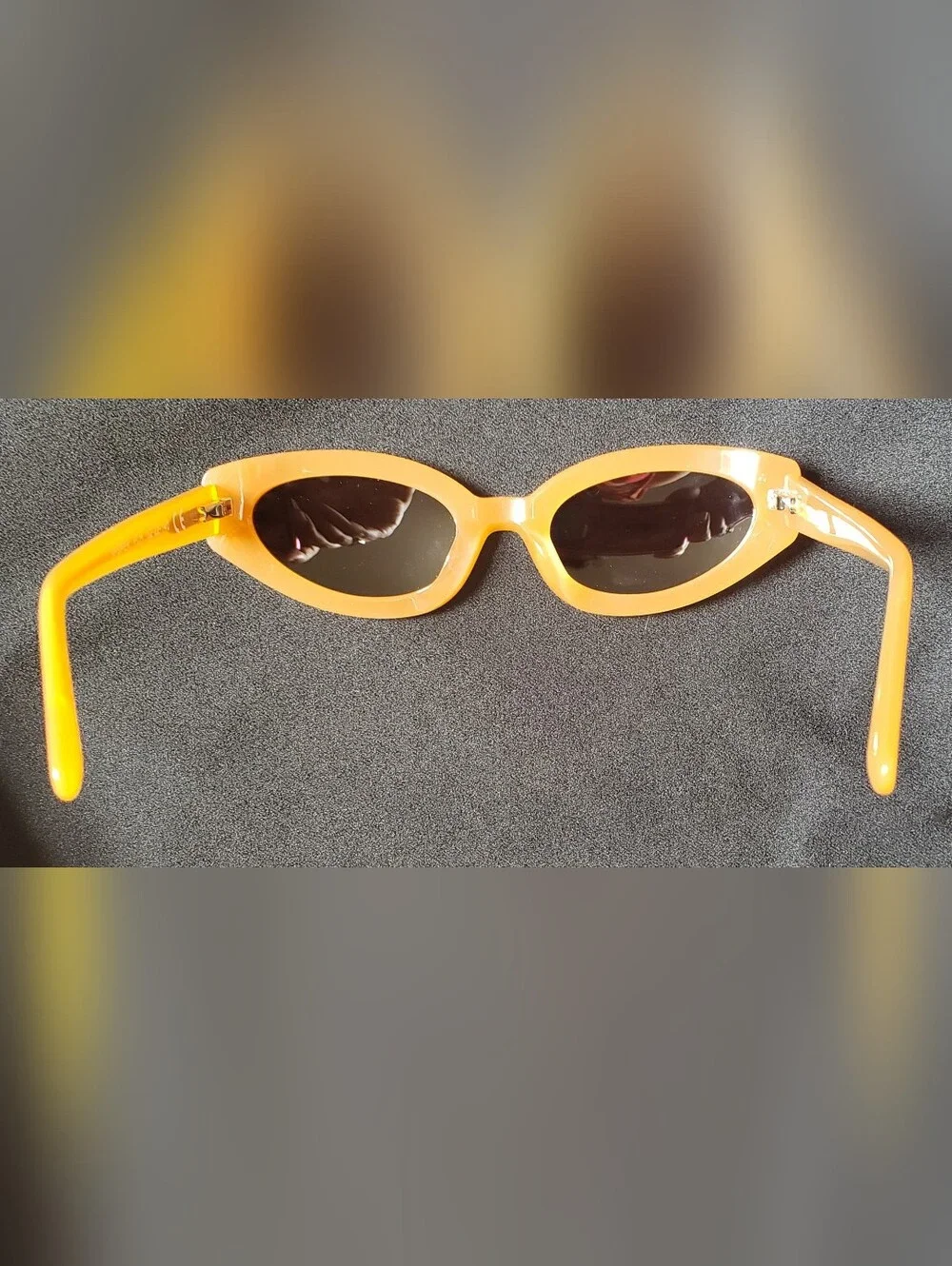 NEW Derek Lam 10 Crosby Vesper Sunglasses Peach Orange Handmade in Italy w/Case